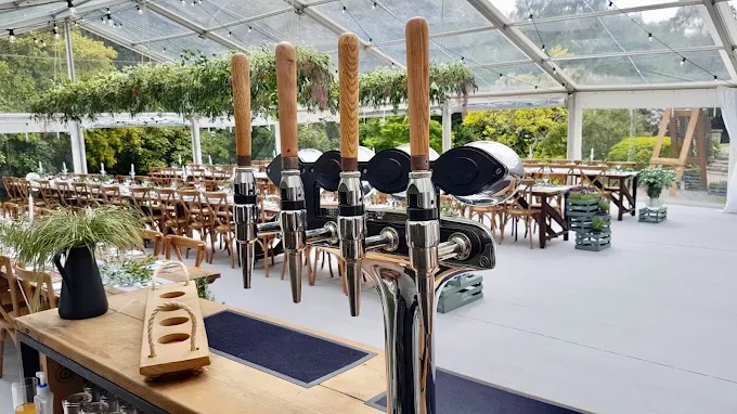 High quality bar setup at local event